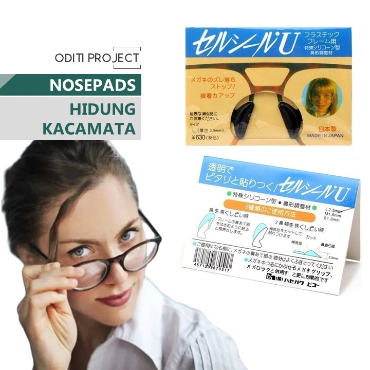 Nosepad Kacamata Tempel | Penyangga Hidung Nosepad Kacamata | Nosepad Kacamata Anti Mlorot | Nosepad
