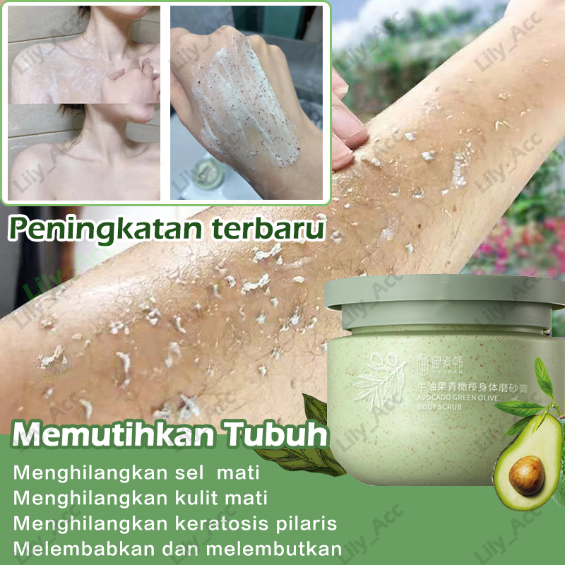 【COD】Lulur shea butter Scrub Menghilangkan sel  mati/Lulur badan memutihkan Sabun scrub Menghilangkan kulit mati Memutihkan/Melembabkan dan melembutkan Memperbaiki warna kulit