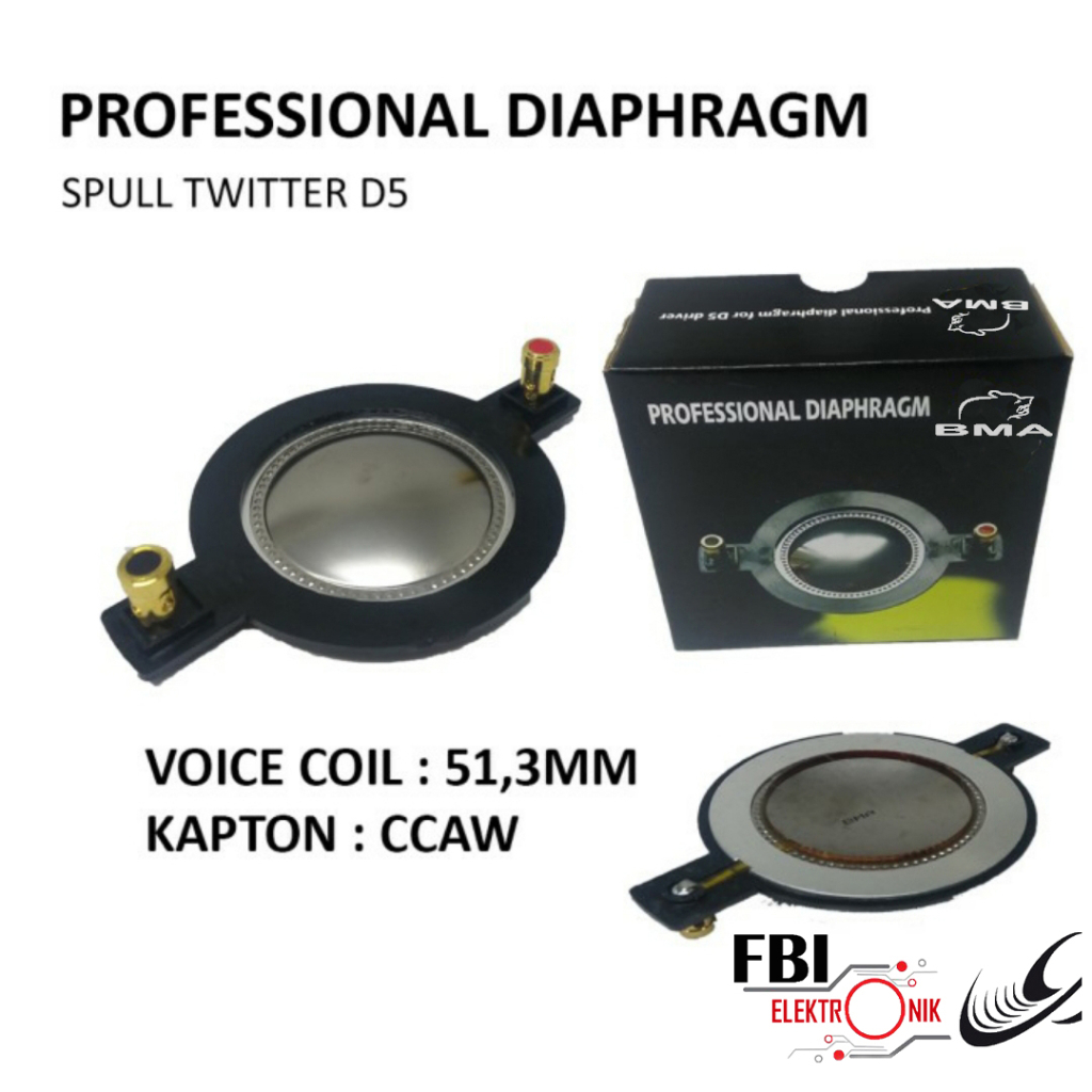 Spull Spul Spool Tweeter Twiter Driver BMA D5