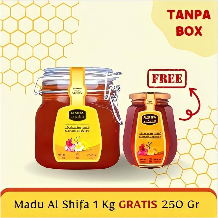 

PAKET PROMO MADU ARAB AL SHIFA ALSHIFA AL-SHIFA 1KG 1 KG FREE 250GRAM 250 GRAM