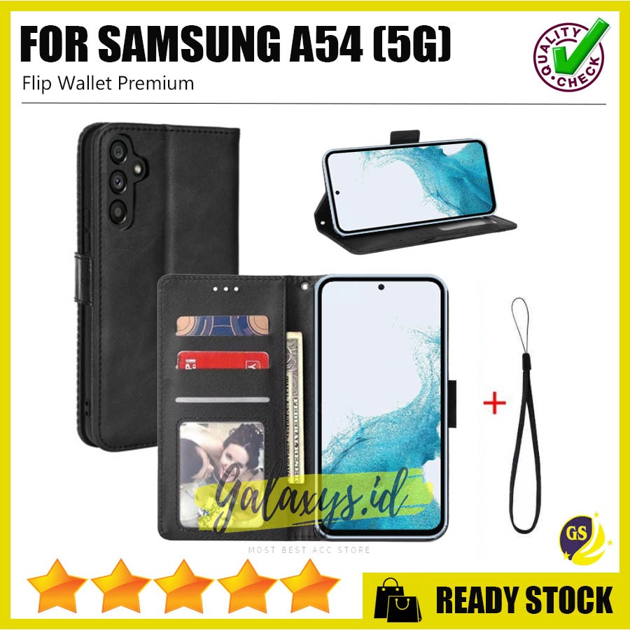 SAMSUNG A24 A54 5G A34 5G A14 5G A04 A04e A04S 2022 A13 4G / Samsung A03 A23 4G A33 A53 A73 5G Case Flip Cover Case Leather Wallet Sarung Buku Case Kulit Casing