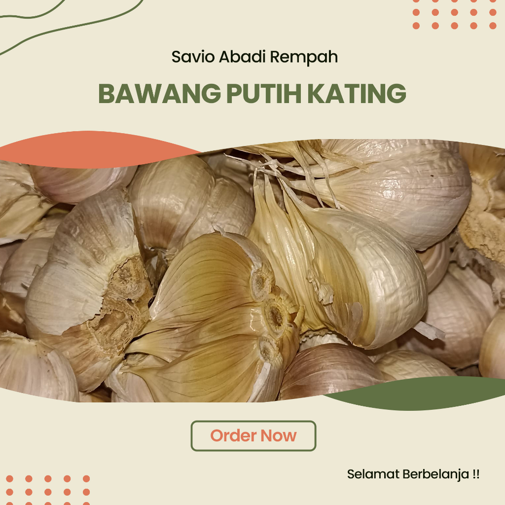 BAWANG PUTIH KATING BERSIH 1KG