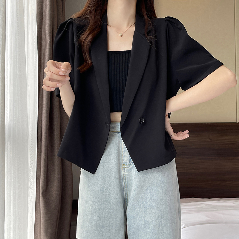 ⭐Blazer lengan pendek model baru design fashion korea all match