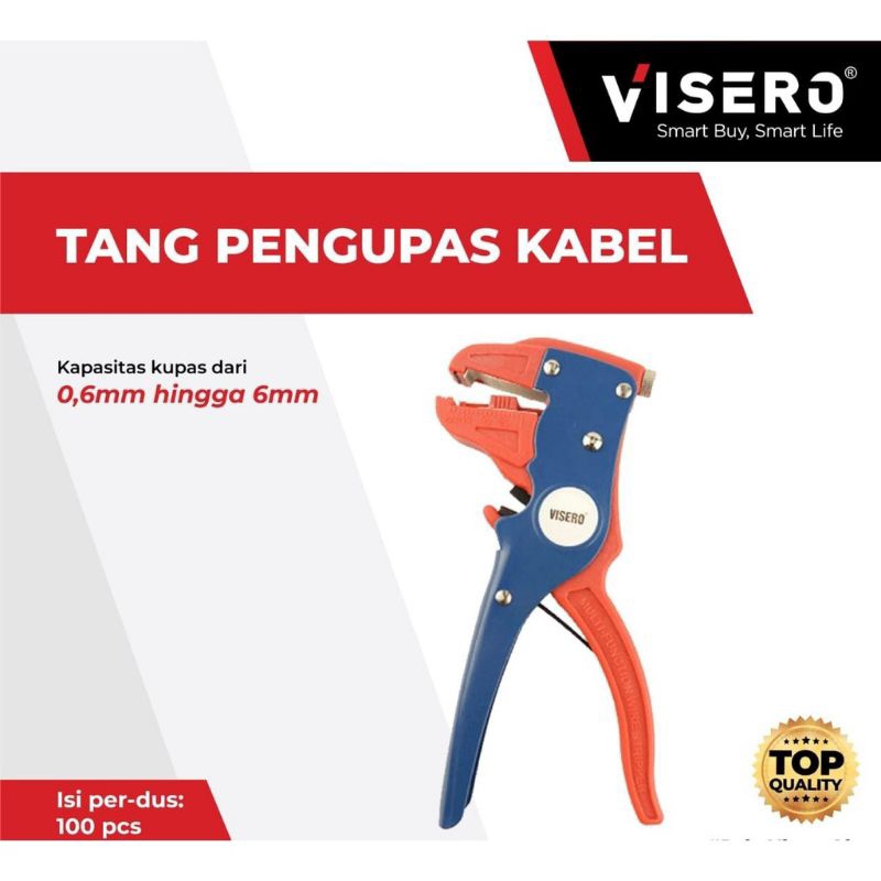 Tang Pengupas Kabel Visero / Tang Pengupas Kabel Model F Visero / Tang kabel / tang kupas kabel