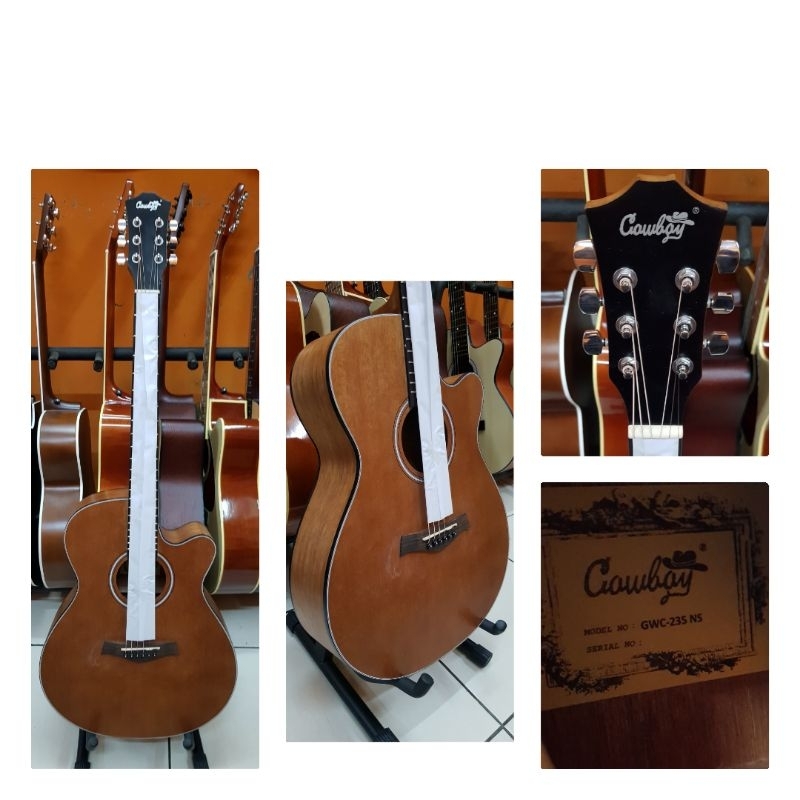 gitar cowboy akustik original GWC-235Ns