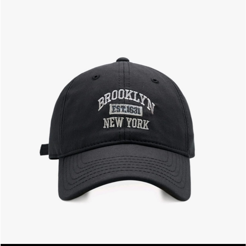 New York Yankees Topi Baseball NY Cap Casual Sport Pria Wanita-NY Broklyn hitam