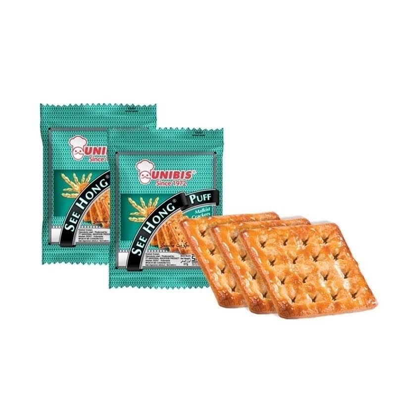 

10 pcs unibis see hong puff roti gula kering biscuit