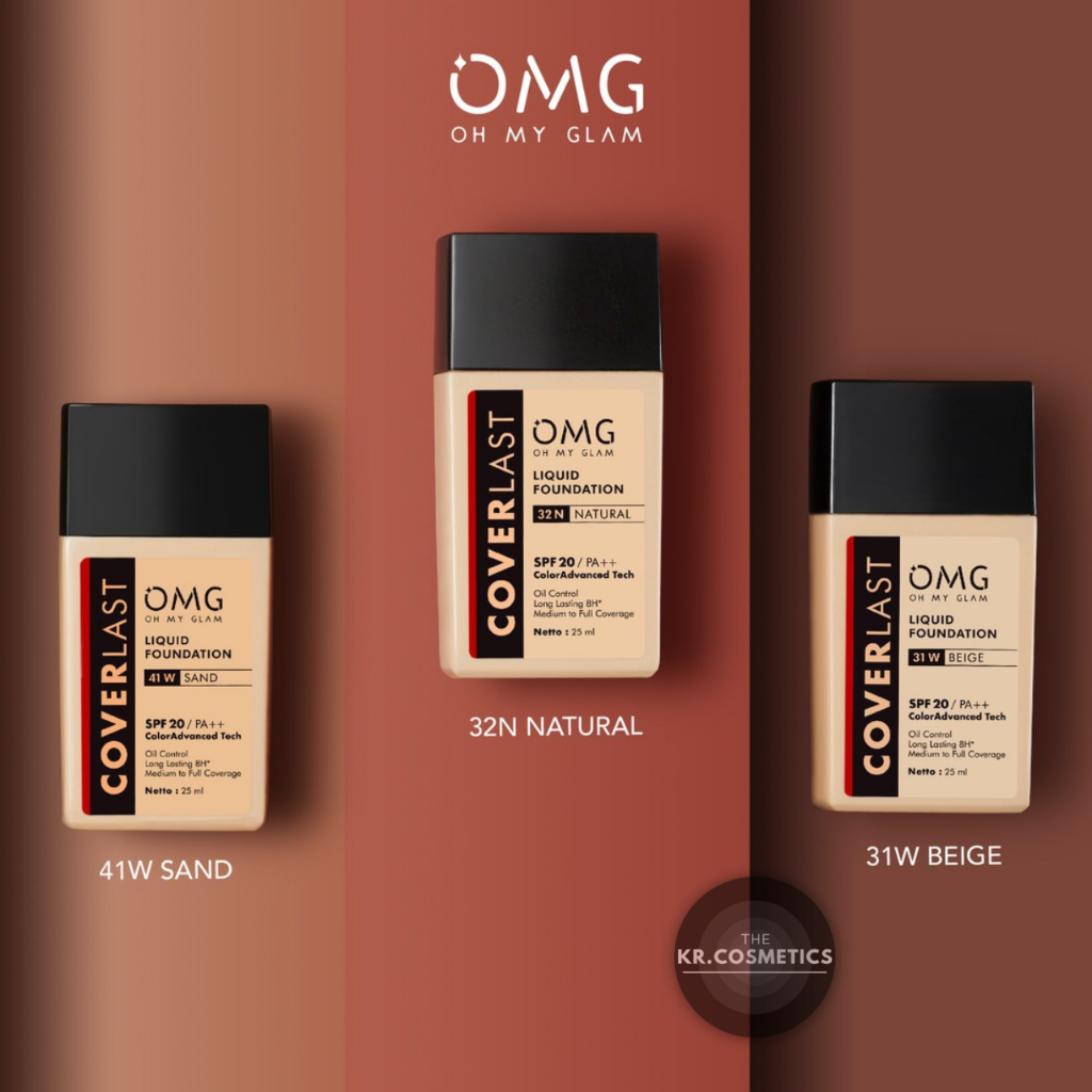 OMG Oh My Glam Coverlast Liquid Foundation 25 ml