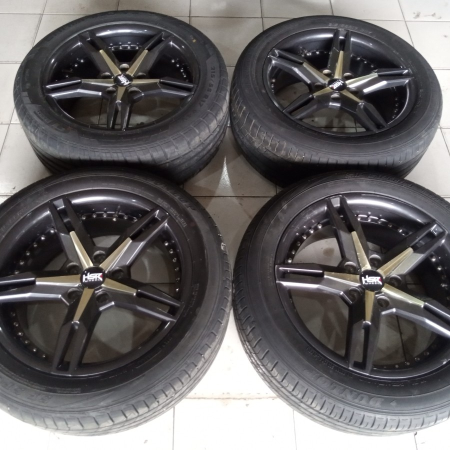 Velg Bekasan Racing Hsr Ring 17 Type Keunikai Lubang Pcd 5x114 Et42 Ban 215 55 R15 Modif Rush Terios