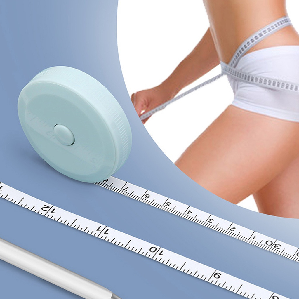 BEST SELLER METERAN BULAT BAJU KAIN MINI GULUNG MEASURING TAPE ALAT UKUR LINGKAR BADAN PINGGANG CELA