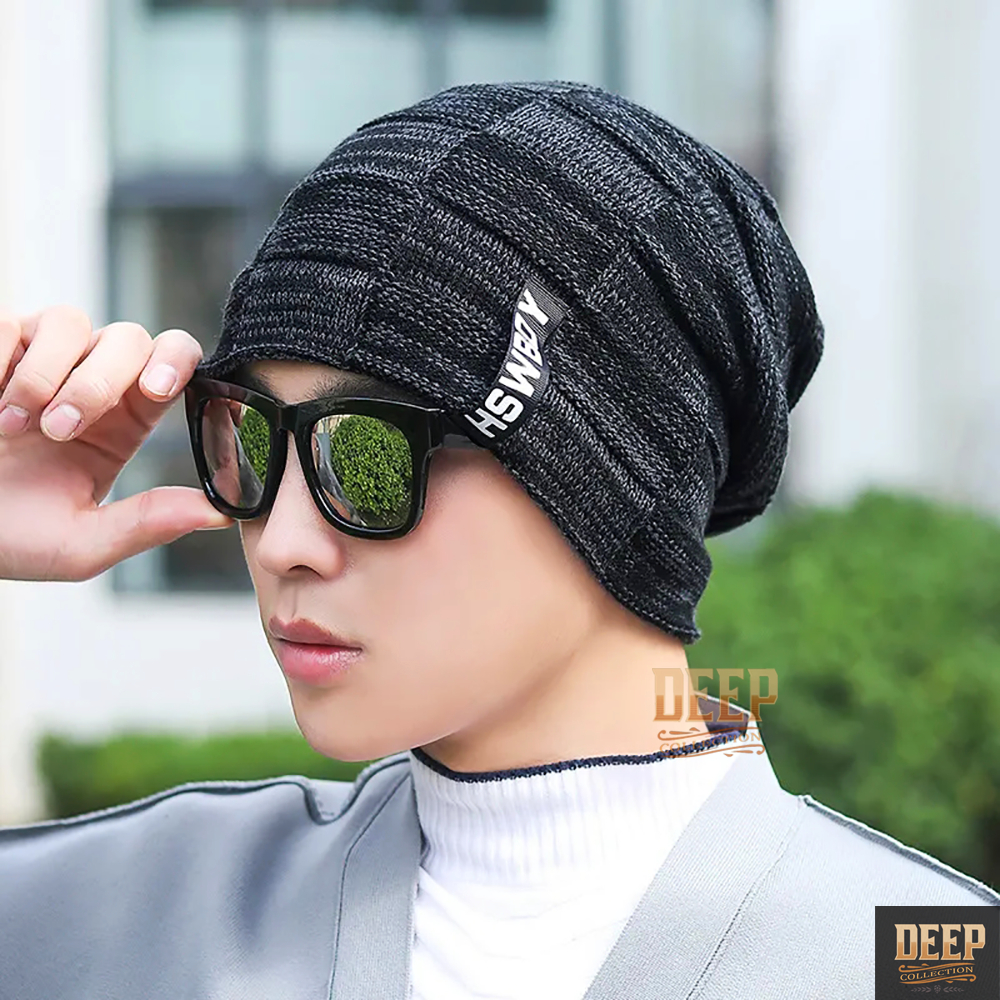 Topi Kupluk Pria / Wanita Dewasa Kekinian | Beanie Hat Rajut Gaul Kekinian Ala Anak Muda | Topi Cope