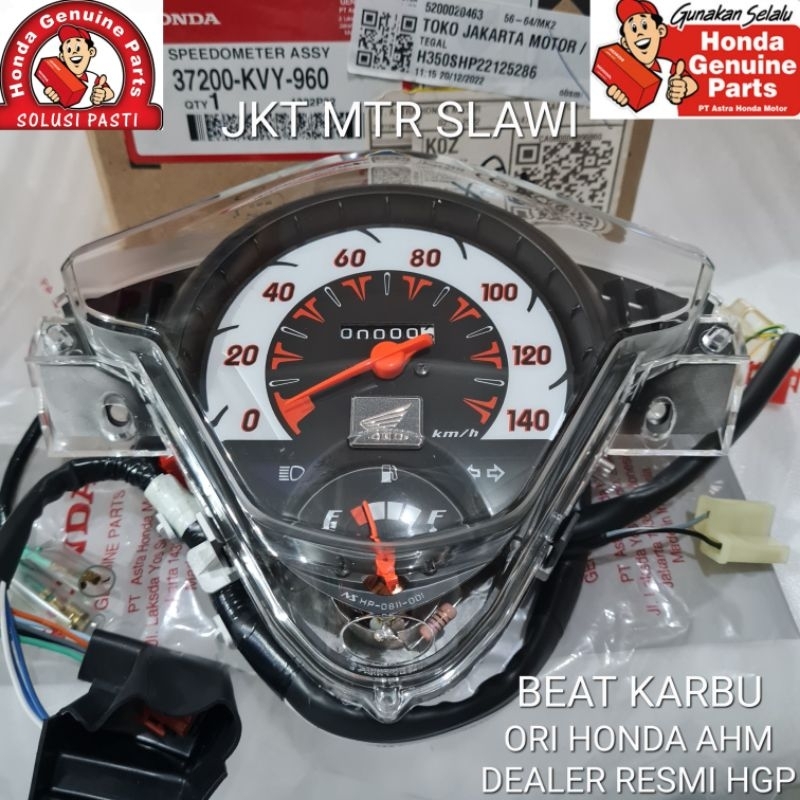 37200-KVY-960 speedometer,meter assy, beat karbu beat lama ori honda ahm asli honda