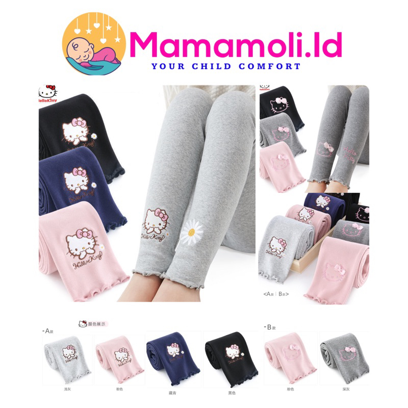 Celana Panjang Legging Anak Perempuan Cewek Motif Hello Kitty / Bawahan Baju Anak Perempuan Cewek / Celana Panjang Anak Cewek