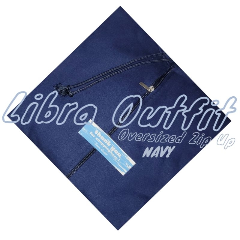 Oversized hoodie zip up polos Zipper jaket korea Switer Wanita by Libra outfit