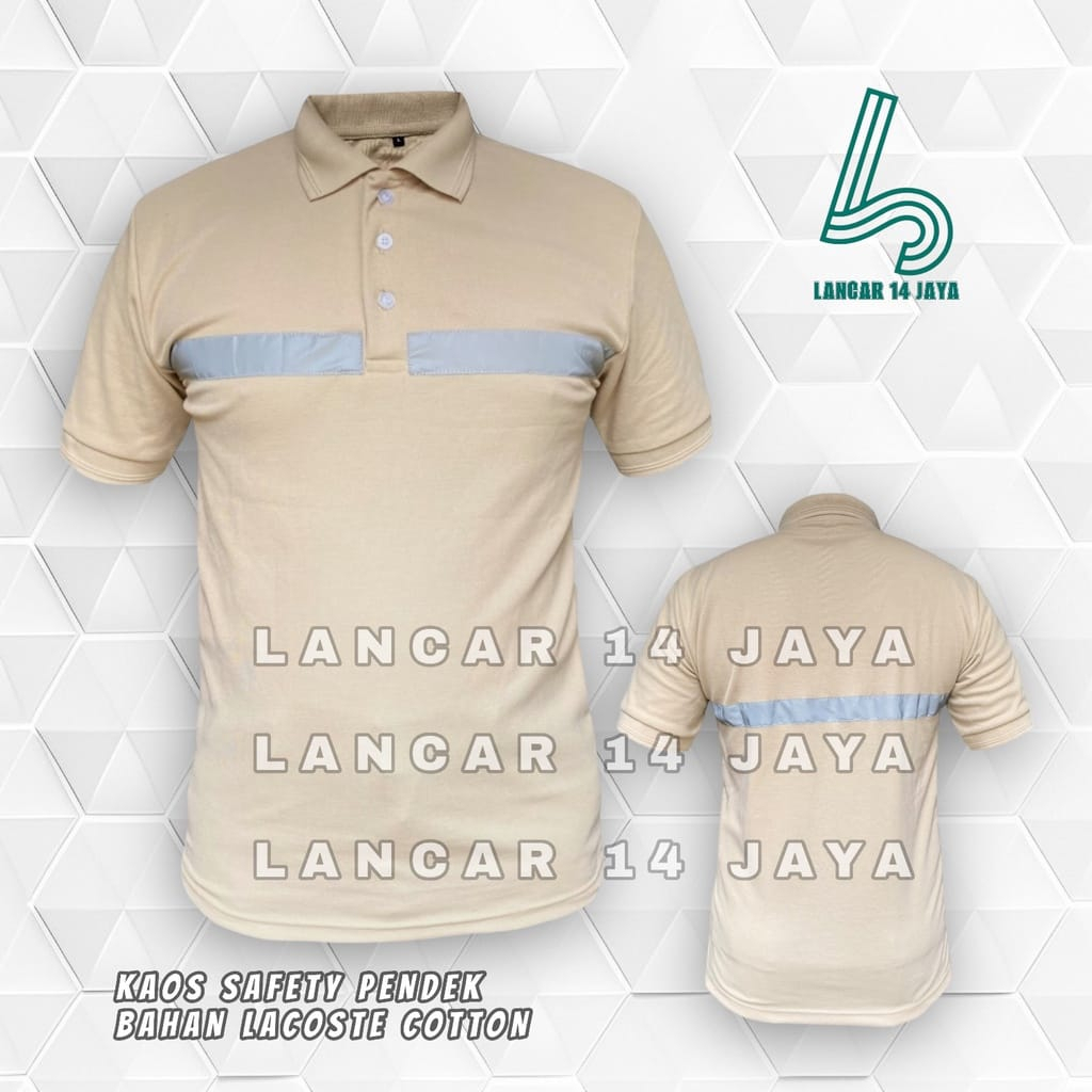 Kaos polo safety polo T-shirt safety katun kaos kerja terbaru