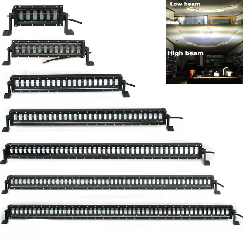 LED BAR BLCAK PHANTOM 9D PUTIH KUNING HNGH LOW BEEM LAMPU SOROT OFF-ROAD