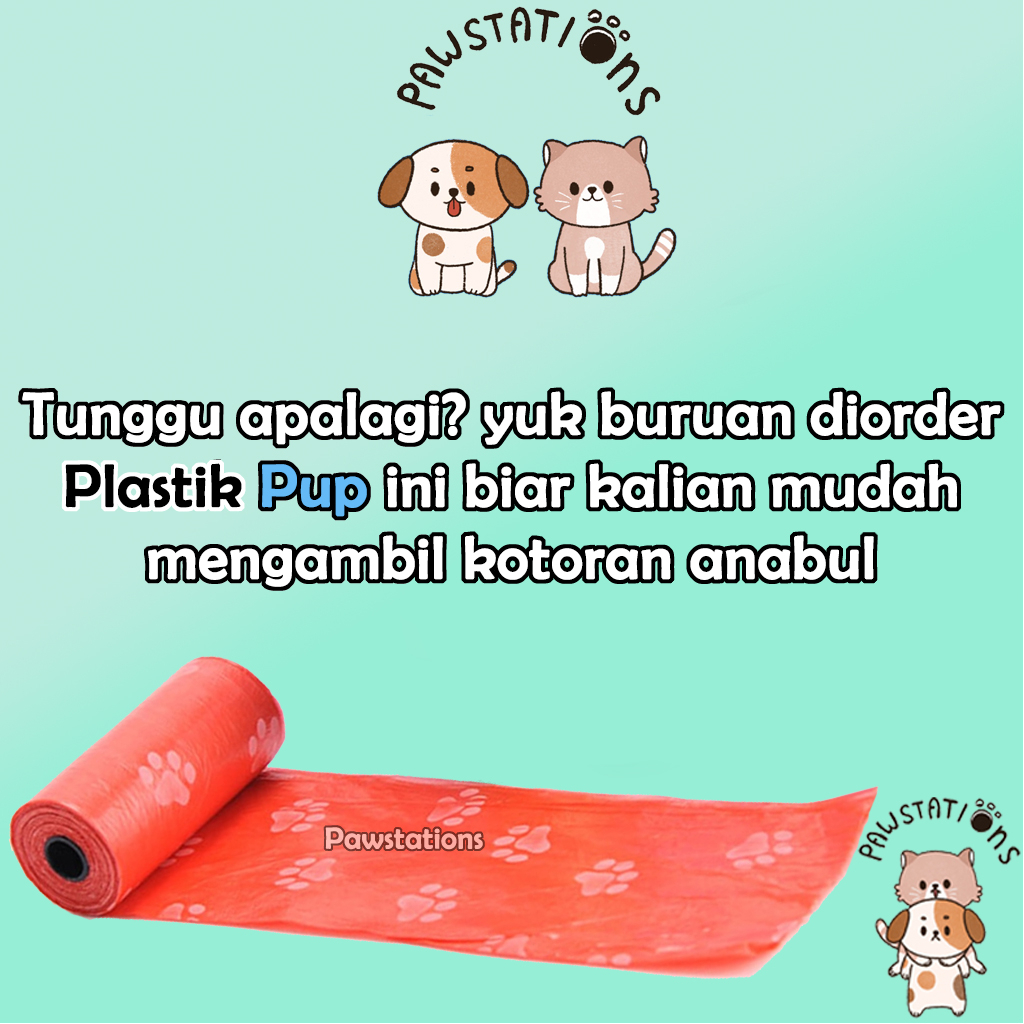 Beli 10 Gratis 1 Plastik Kotoran Kucing dan Anjing Plastik Kotoran Hewan Pet Poop Bag