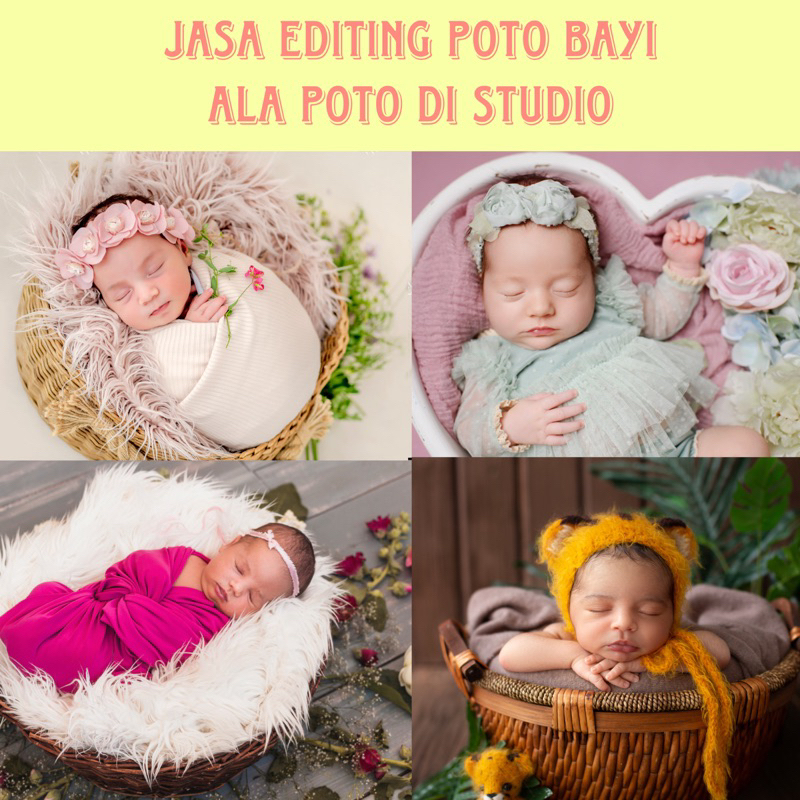 JASA EDIT FOTO BAYI ALA STUDIO/NEWBORN/GIRL