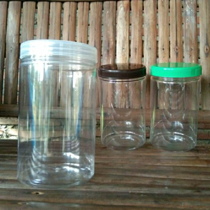 Toples Plastik 800ml Jar Tabung Wadah Snack Kue Kering/Permen/jelly/chesse stick