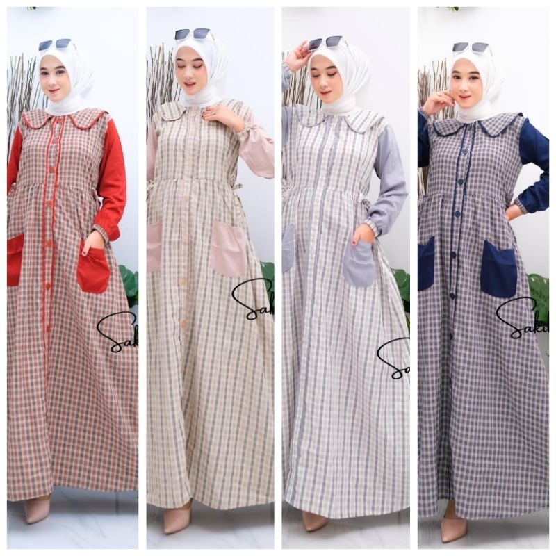 GAMIS katun kotak&amp; polo linen terbaru by syakila