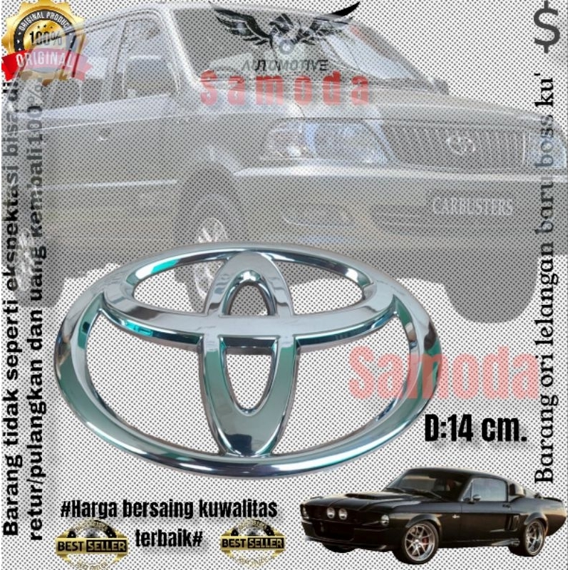 SAMODA LOGO DEPAN KIJANG  KAPSUL LGX/EMBLEM LOGO TOYOTA MOBIL KIJANG KAPSUL LGX ORIGINAL/LOGO GRILLE