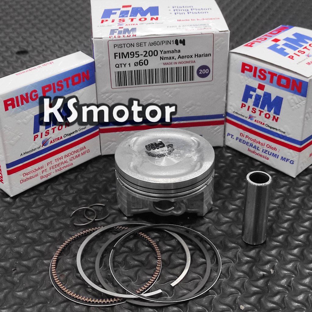 Piston Seher Set FIM NMax Aerox Pen Pin 14 58 58.5 59 59.5 60