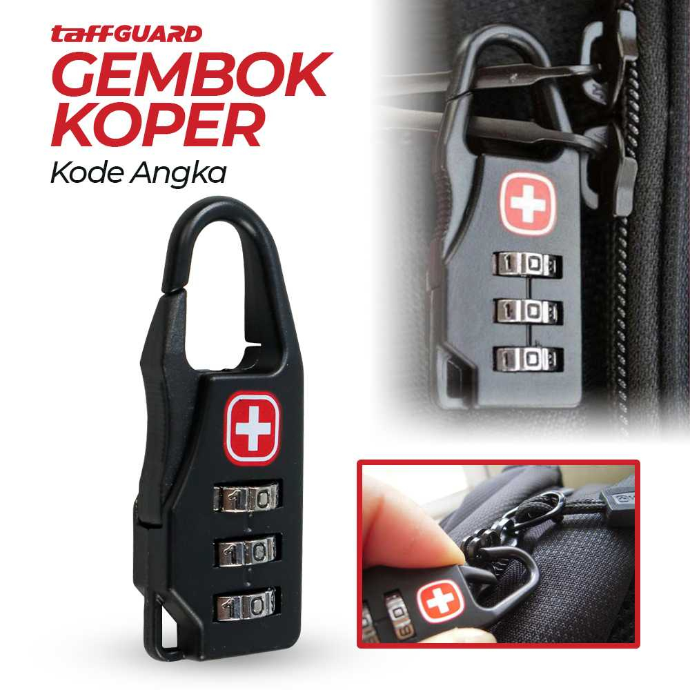 TaffGUARD Swiss Gembok Koper Kode Angka