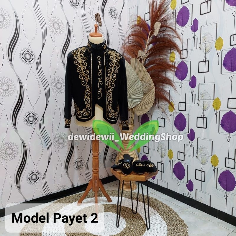 Beskap Pengantin / Beskap Bludru Payet - Model Payet 2