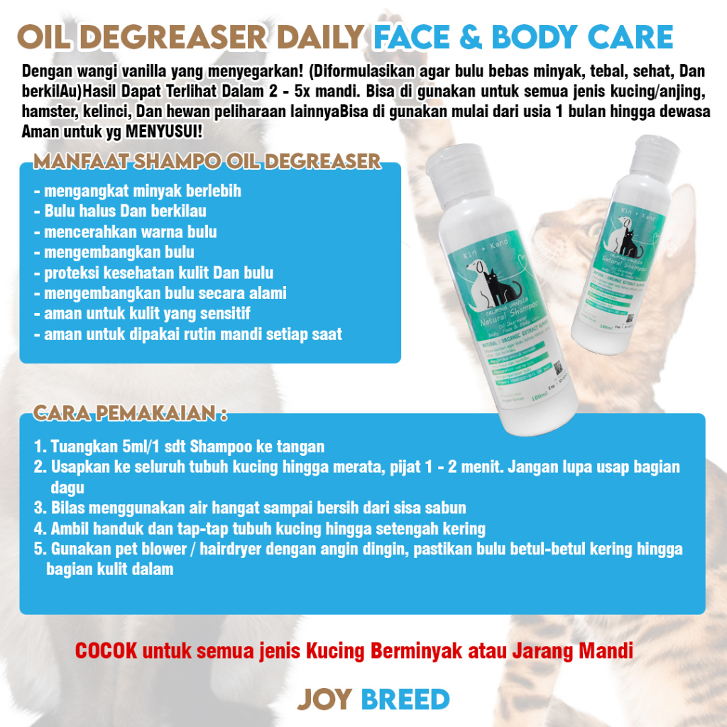 SHAMPOO KUCING DEGREASER AROMA VANILLA SHAMPO KUCING MURAH ANTI RONTOK MENGANGKAT MINYAK BERLEBIH, SHAMPO KUCING PENUMBUH PELEBAT BULU SHAMPO ANJING SHAMPO UNTUK MENGANGKAT MINYAK BERLEBIH, KOTOR, DAILY CARE