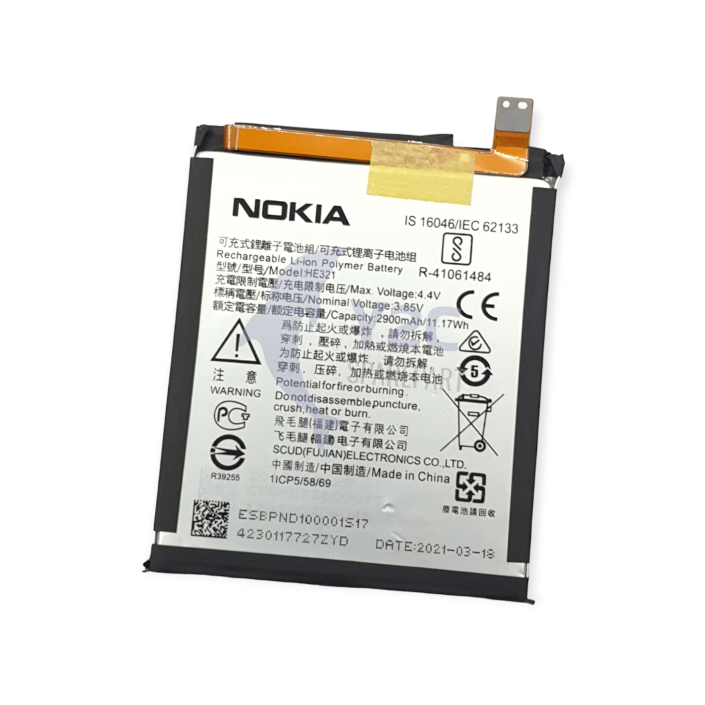 BATERAI NOKIA 5 / HE321 ORIGINAL OEM / BATRE / BATRAI /BATREI / BATERE / BATU