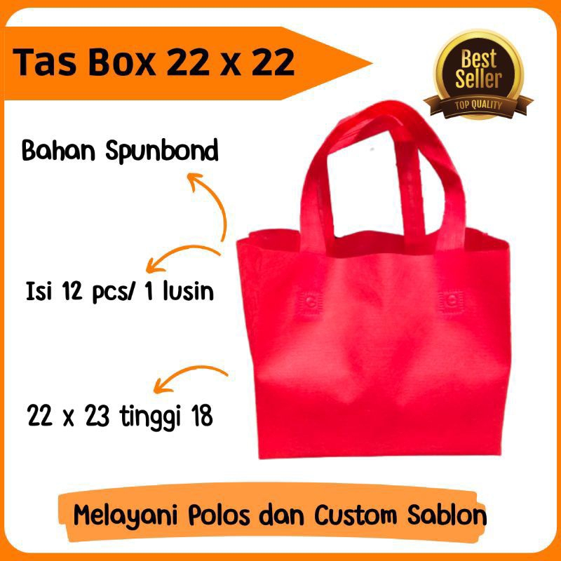 

[GROSIR] Tas Spunbond Box Gift 22x22/pres/duskotak