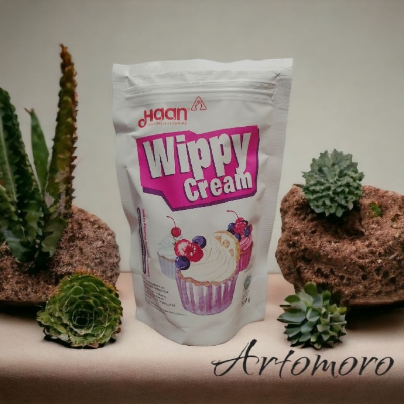 Murah!!!Wippy Cream Haan Pouch 200gr frosting krim