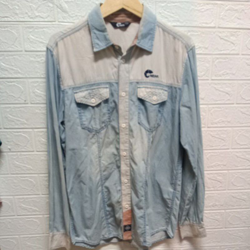 Kemeja Jeans Nepa Murah