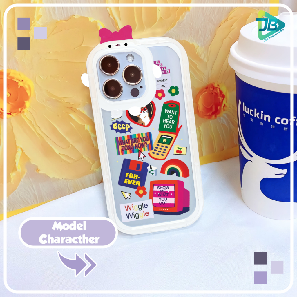 CUSTOM SOFTCASE PITACU FRAME KARAKTER CUSTOM BEEP FOR XIAOMI REDMI 9 PRIME 9A 9I 9C 10A 9T 10 10C NOTE 9 10 10S 11 11S 11 PRO POCO M2 M3 X3 PRO JB8508