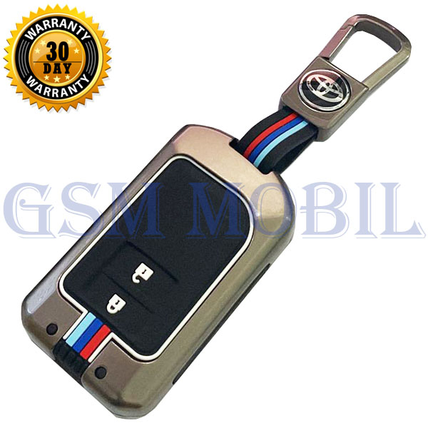 Casing Metal Elegant Kunci Remote Toyota Yaris 2 Tombol