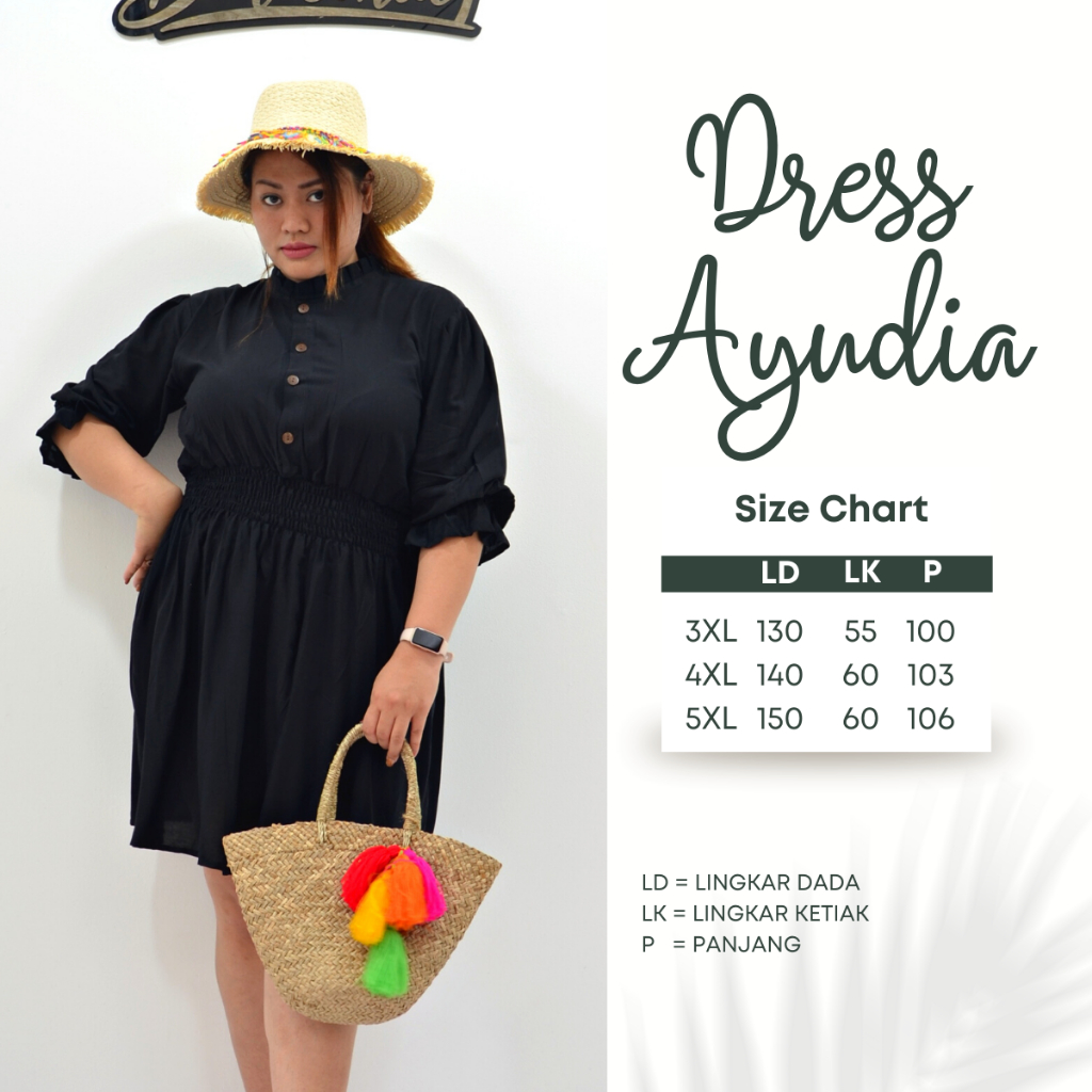 Balicihui Dress Ayudia Dress Jumbo Plus Size Big Size