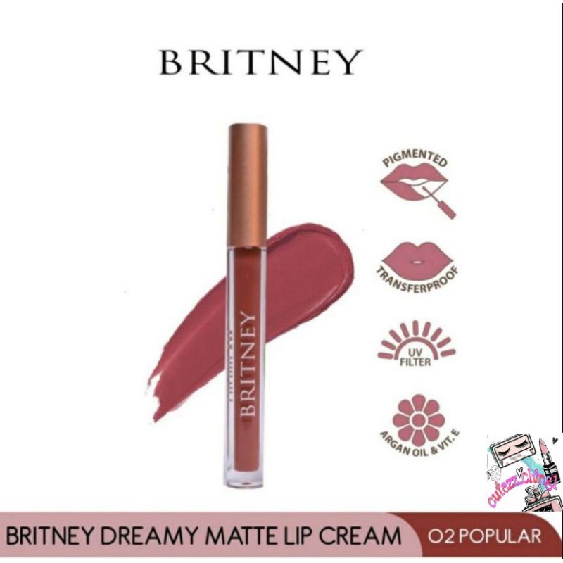 ☃️Cutezz_Ching1☃️Purbasari Britney Dreamy Matte Lip Cream 1.5g - Lip Cream