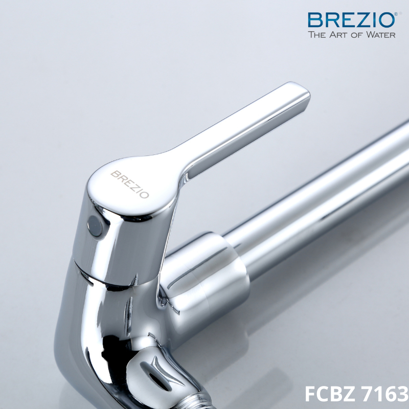 BREZIO FCBZ 7163 KERAN DAPUR WASTAFEL CUCI PIRING KRAN ANGSA TEMBOK CHROME