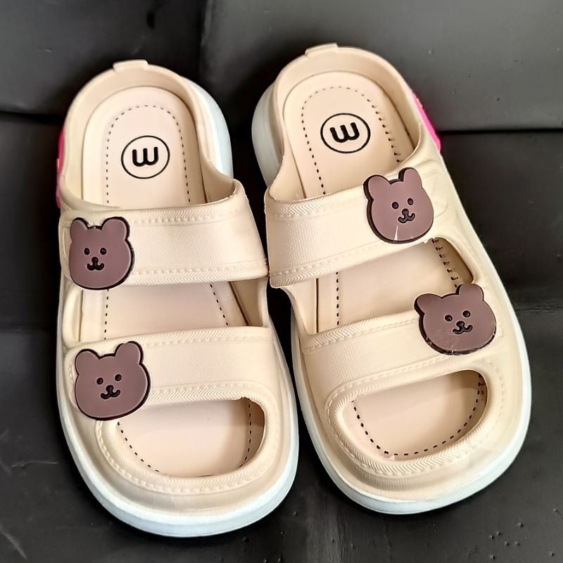 import series Sandal anak perempuan ban 2 size 24-29 new meilisa Sandal anak wanita trendy karet jelly premium cute motif beruang