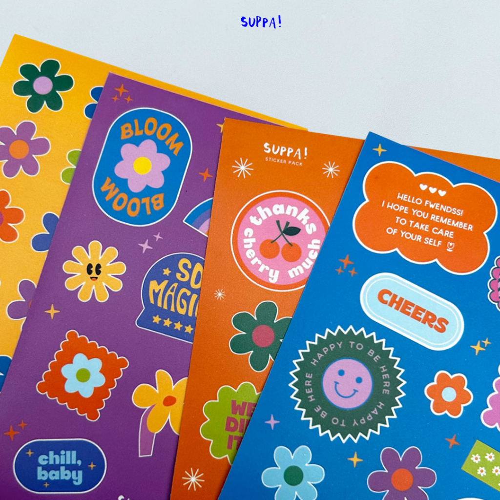 

SUPPA! Sticker Sheet - Kiss Cut Sticker - Sticker Pack