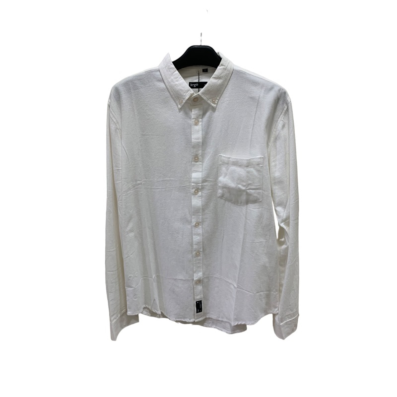 KRGR-KEMEJA PANJANG PUTIH FLANEL