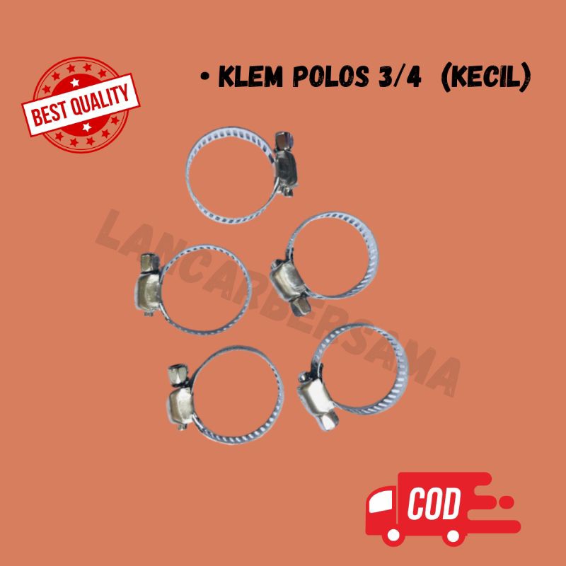 STAINLESS KLEM SELANG KUPING/HOSE CLAMP/KLEM REGULATOR/KRAN AIR