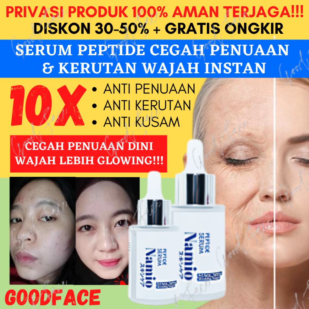 SERUM ANTI AGING NAMIO 30ML ORIGINAL BPOM PEPTIDA
