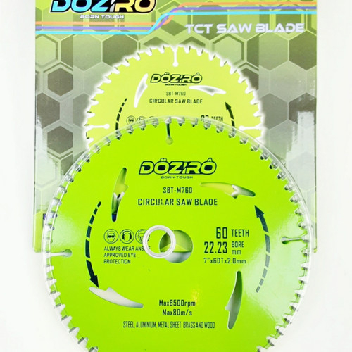 MATA CIRCULAR SAW 7 INCH X 60T DOZIRO TCT SAW BLADE POTONG KAYU