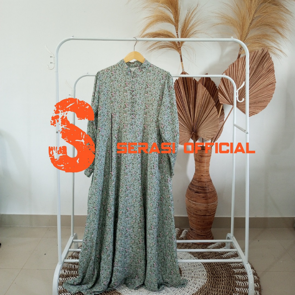 DRESS GAMMIS MOTIF BUNGA KECIL PREMIUM