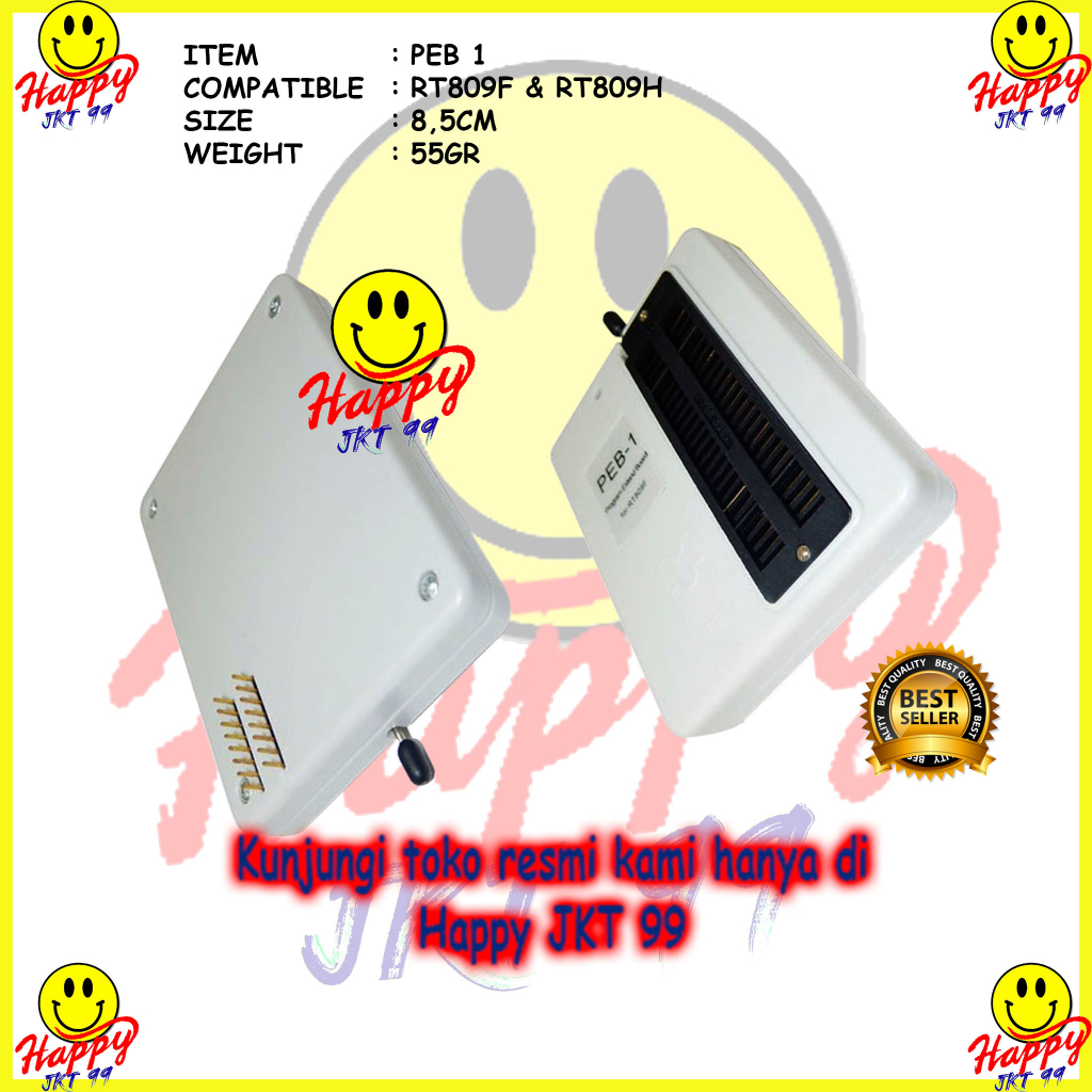 [ HAPPY JKT 99 ] ADAPTER JEPITAN SOCKET SOKET PEB1 PEB 1 RT809F RT809 RT 809 F 809F