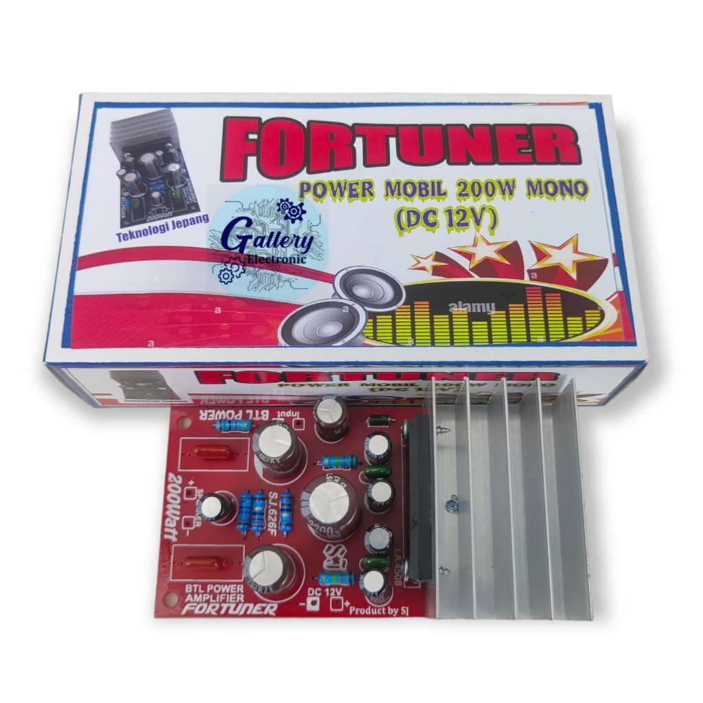 Kit Driver Power Mobil FORTUNER Mono DC 12 volt BTL 200 Watt Kualitas Terbaik