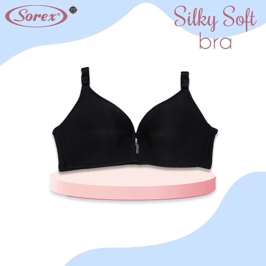 Sorex Bra Cup Besar Tanpa Kawat Busa Kait 3 Setara Cup B-C Silky Soft Bra BH 9813 Harian