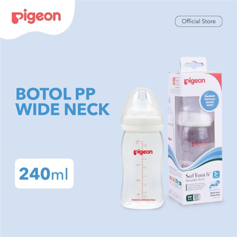 Pigeon botol Wide neck 3m+ 240ml / pigeon botol susu bayi