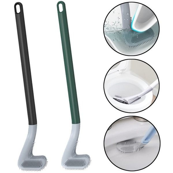 Sikat WC Silikon GOLF Kloset Closet Silikon Brush / Brush Toilet Golf Silicone Sikat Pembersih Toilet WC Lengkung Fleksibel